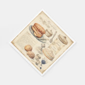 ヴィンテージ料理の楽しみパターン スタンダードランチョンナプキン (角)