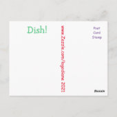 ヴィンテージ料理はがき ポストカード (裏面)