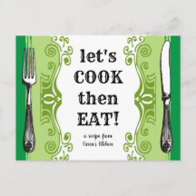 ヴィンテージ料理ベーキングレシピカード