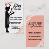 ヴィンテージ料理人ベーキング料理料理 名刺 (正面/裏面)