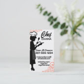 ヴィンテージ料理人ベーキング料理料理 名刺 (スタンド正面)