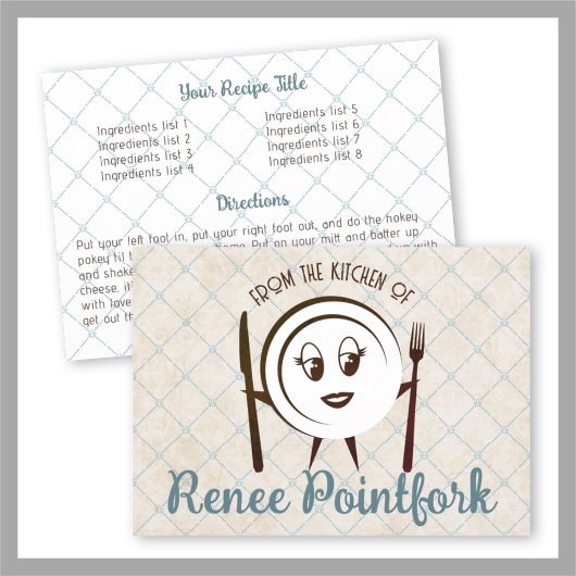 ヴィンテージ料理料理ベーキング料理本レシピカード 招待状