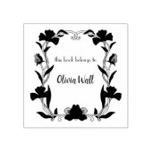 ヴィンテージ新しいフレーム蔵書票Ex Libris Bookish ラバースタンプ (インプリント)