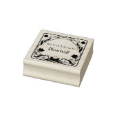 ヴィンテージ新しいフレーム蔵書票Ex Libris Bookish ラバースタンプ (スタンプ)