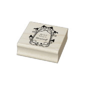 ヴィンテージ新しいフレーム蔵書票Ex Libris Bookish ラバースタンプ (スタンプ)