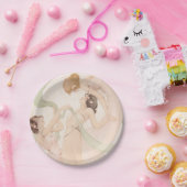 ヴィンテージ新しいマイフライブライダルシャワー ペーパープレート (パーティー)