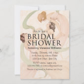 ヴィンテージ新しいマイフライブライダルシャワー 招待状 (正面)