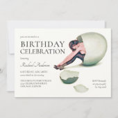 ヴィンテージ新しい女おもしろい生誕会 招待状 (正面)