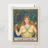 ヴィンテージ新しい毛髪製品石鹸 ポストカード (正面/裏面)