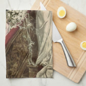 ヴィンテージ新婚ビクトリアン嫁Tosingブーケ キッチンタオル (四つ折り)