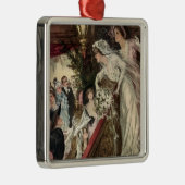 ヴィンテージ新婚ビクトリアン嫁Tosingブーケ メタルオーナメント (右)