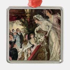 ヴィンテージ新婚ビクトリアン嫁Tosingブーケ メタルオーナメント