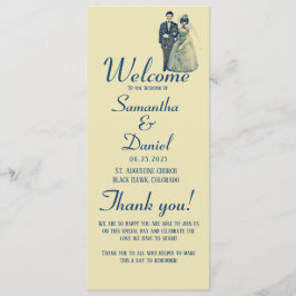 ヴィンテージ新婦結婚の式 プログラム