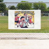 ヴィンテージ新学期 横断幕 (インサイチュ)