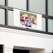 ヴィンテージ新学期 横断幕 (ビルの外側)