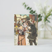 ヴィンテージ新年お祝い シーズンポストカード (スタンド正面)