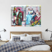 ヴィンテージ新年お祝い：リービッ広告グ キャンバスプリント (インサイチュ (寝室))