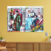 ヴィンテージ新年お祝い：リービッ広告グ キャンバスプリント (インサイチュ (リビング))