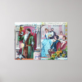 ヴィンテージ新年お祝い：リービッ広告グ キャンバスプリント