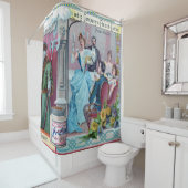 ヴィンテージ新年お祝い:リービッ広告グ シャワーカーテン (インサイチュ)