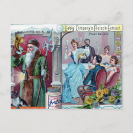 ヴィンテージ新年お祝い：リービッ広告グ ポストカード