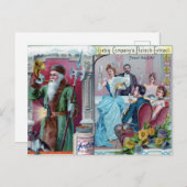 ヴィンテージ新年お祝い：リービッ広告グ ポストカード (正面/裏面)