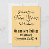 ヴィンテージ新年お祝い 招待状 (裏面)