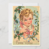 ヴィンテージ新年お祝い 招待状 (正面)