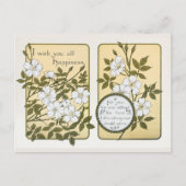 ヴィンテージ新年とクリスマスの挨拶 シーズンポストカード (正面)