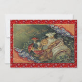 ヴィンテージ新年のパーティー 招待状 (正面)