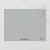 ヴィンテージ新年の日Horseshoe and flowers ポストカード (裏面)