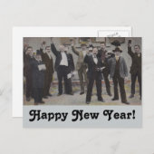 ヴィンテージ新年トーストトーストトースト倶楽部はがき シーズンポストカード (正面/裏面)