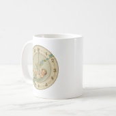 ヴィンテージ新年ベビー時計 コーヒーマグカップ (正面左)