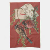ヴィンテージ新年 キッチンタオル (縦)