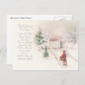 ヴィンテージ新年 シーズンポストカード (正面/裏面)