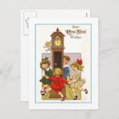 ヴィンテージ新年 シーズンポストカード (正面/裏面)