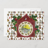 ヴィンテージ新年 シーズンポストカード (正面/裏面)