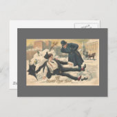 ヴィンテージ新年 シーズンポストカード (正面/裏面)