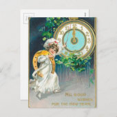 ヴィンテージ新年 シーズンポストカード (正面/裏面)