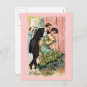 ヴィンテージ新年 シーズンポストカード (正面/裏面)