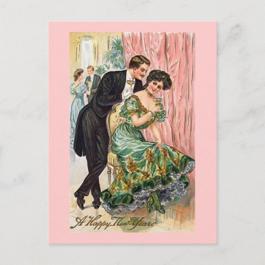 ヴィンテージ新年 シーズンポストカード (正面)