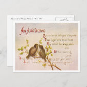 ヴィンテージ新年 シーズンポストカード (正面/裏面)