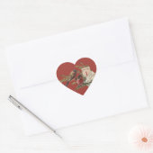 ヴィンテージ新年 ハートシール (封筒)