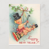 ヴィンテージ新年 ポストカード (正面)