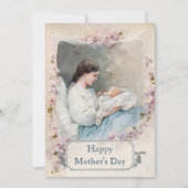 ヴィンテージ新母子共カスタム文字 カード (正面)