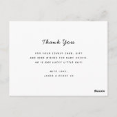 ヴィンテージ新生児アナウンスカード – かわいい ポストカード (裏面)