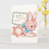 ヴィンテージ新生児グリーティングカード カード (黄色い花)