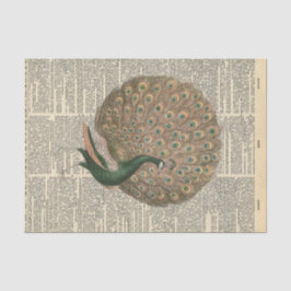 ヴィンテージ新聞とキジの切り離 薄葉紙