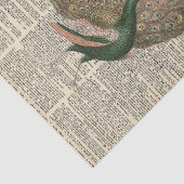 ヴィンテージ新聞とキジの切り離 薄葉紙 (詳細)