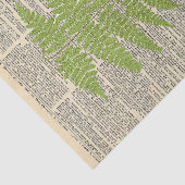 ヴィンテージ新聞とグリーンリーフデコpage 薄葉紙 (詳細)